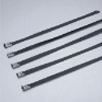 PVC coated stainless steel Cable Tie (316 stainless steel, plastic coated)